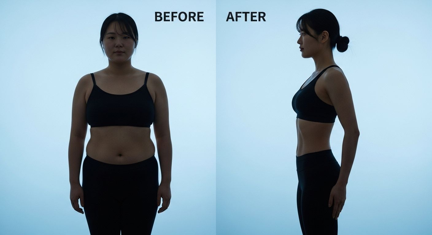 다이어트 전후 비교