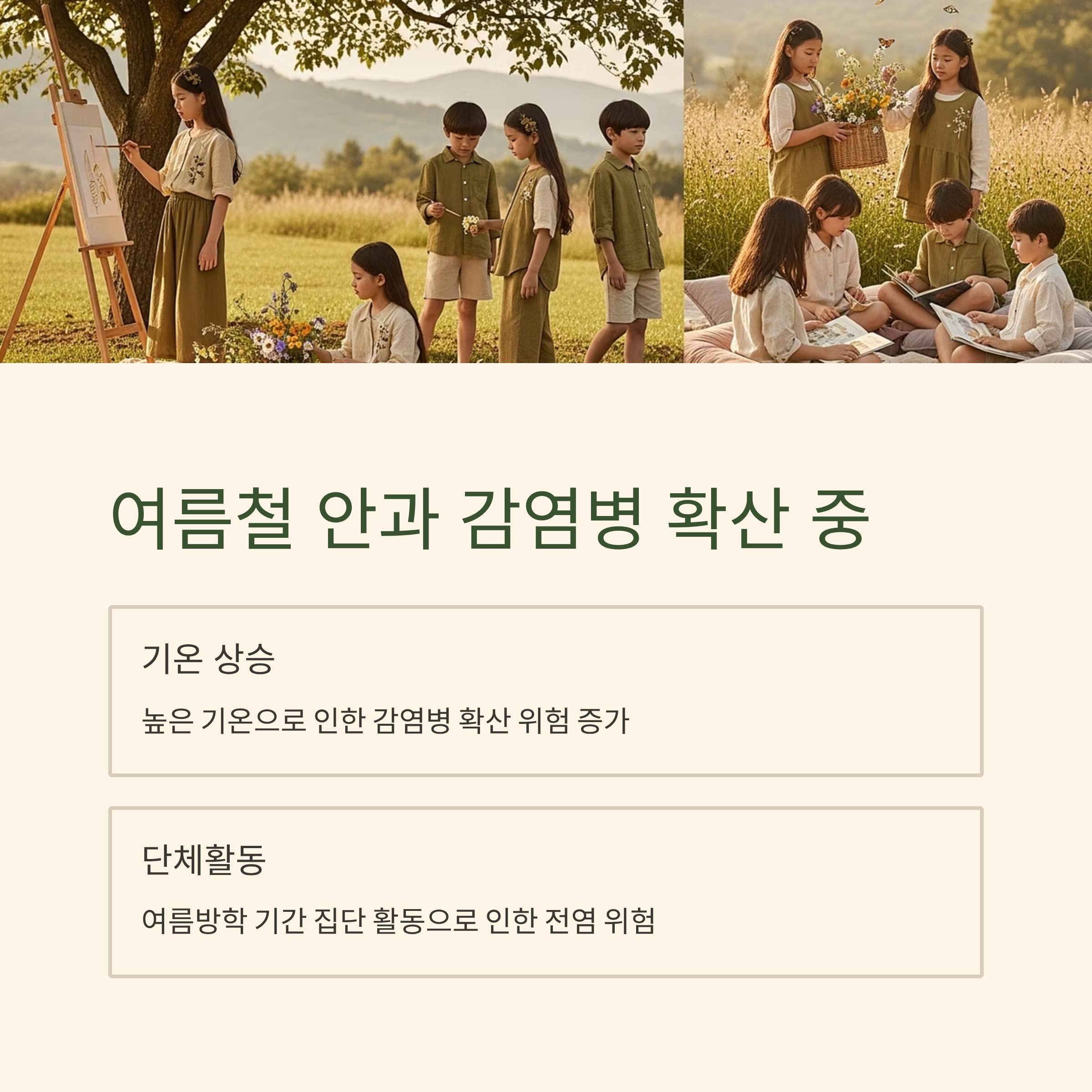 여름철 안과 감염병 확산 중