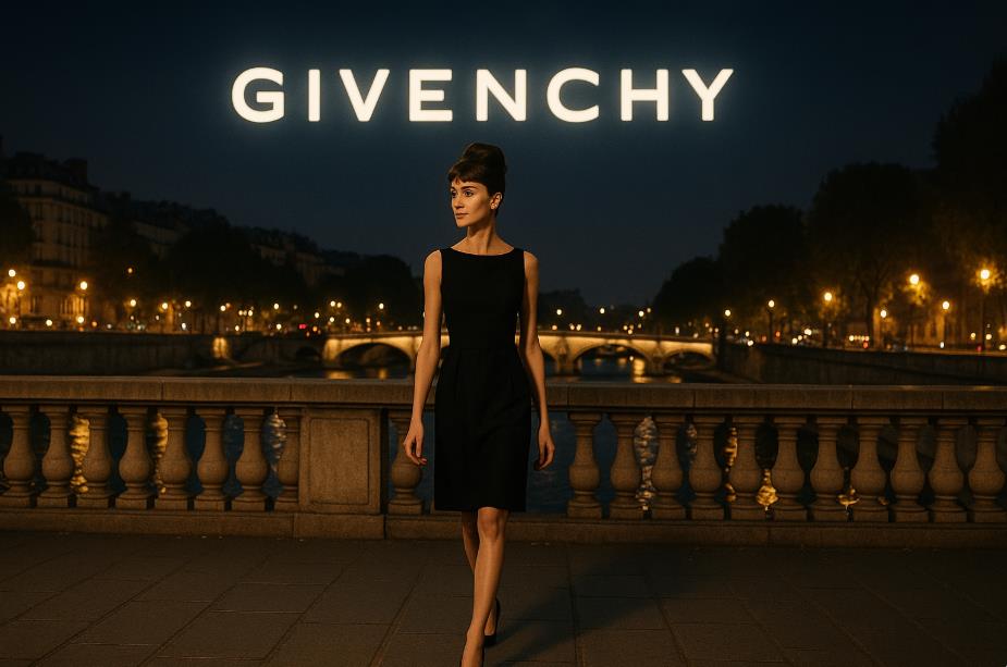 시간이 지나도 변하지 않는 지방시의 우아함을 상징하는 장면