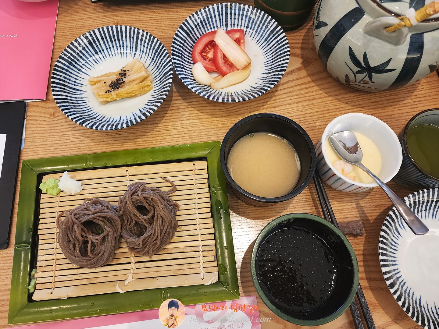 판메밀, 장국, 차완무시