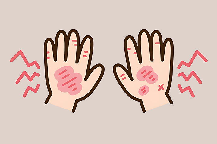 비늘-같은-발진의-모습