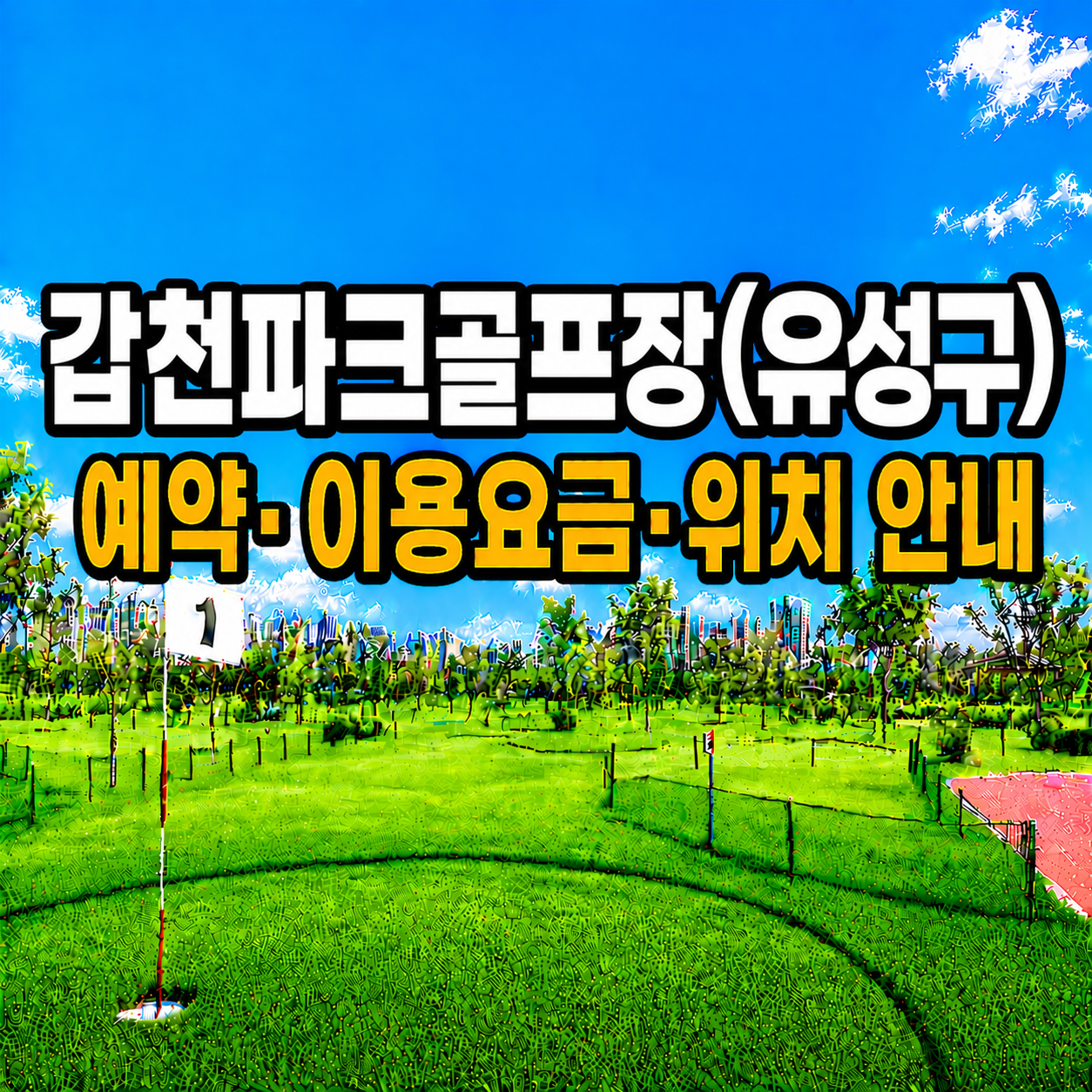 갑천파크골프장(유성구) 예약 방법과 이용요금 총정리 (대전 파크골프장)