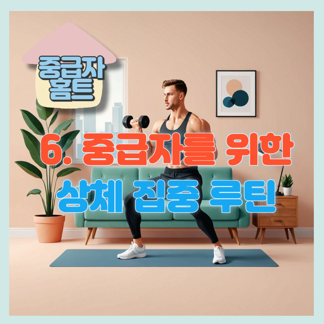 중급자를 위한 상체 집중 루틴