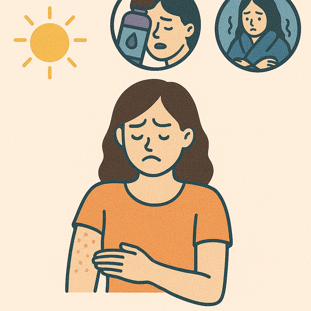 여름철 여성 건강관련 이미지