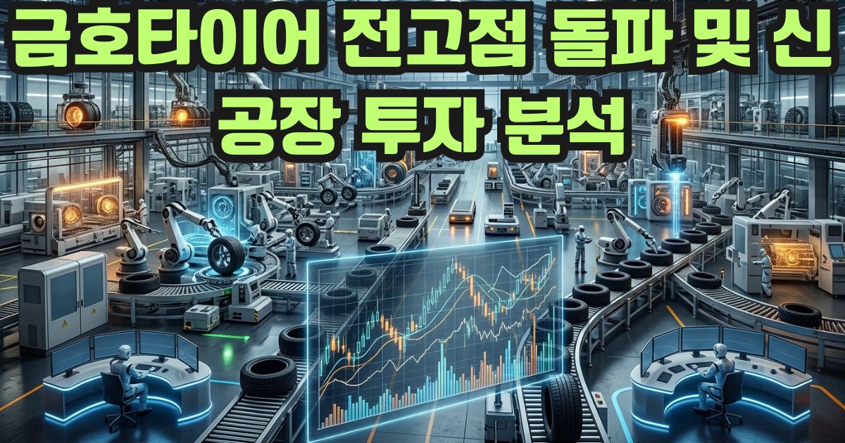 금호타이어 전고점 돌파 및 신공장 투자 분석