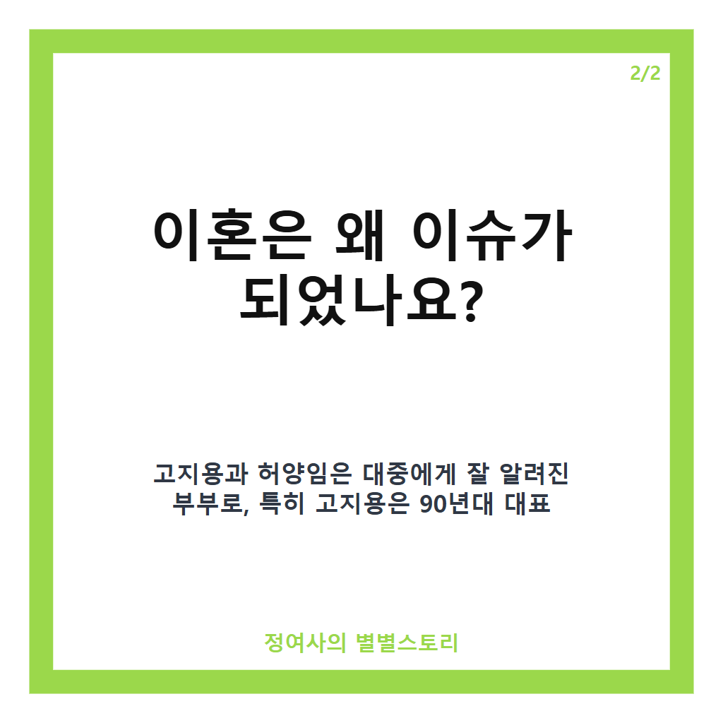 허양임과 이혼 추천 허양임과 이혼, 고지용 공식 발표와 이후 근황 정리 카드뉴스 3