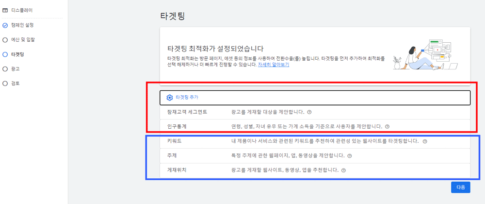 구글 디스플레이 캠페인 타겟팅 추가하는 방법