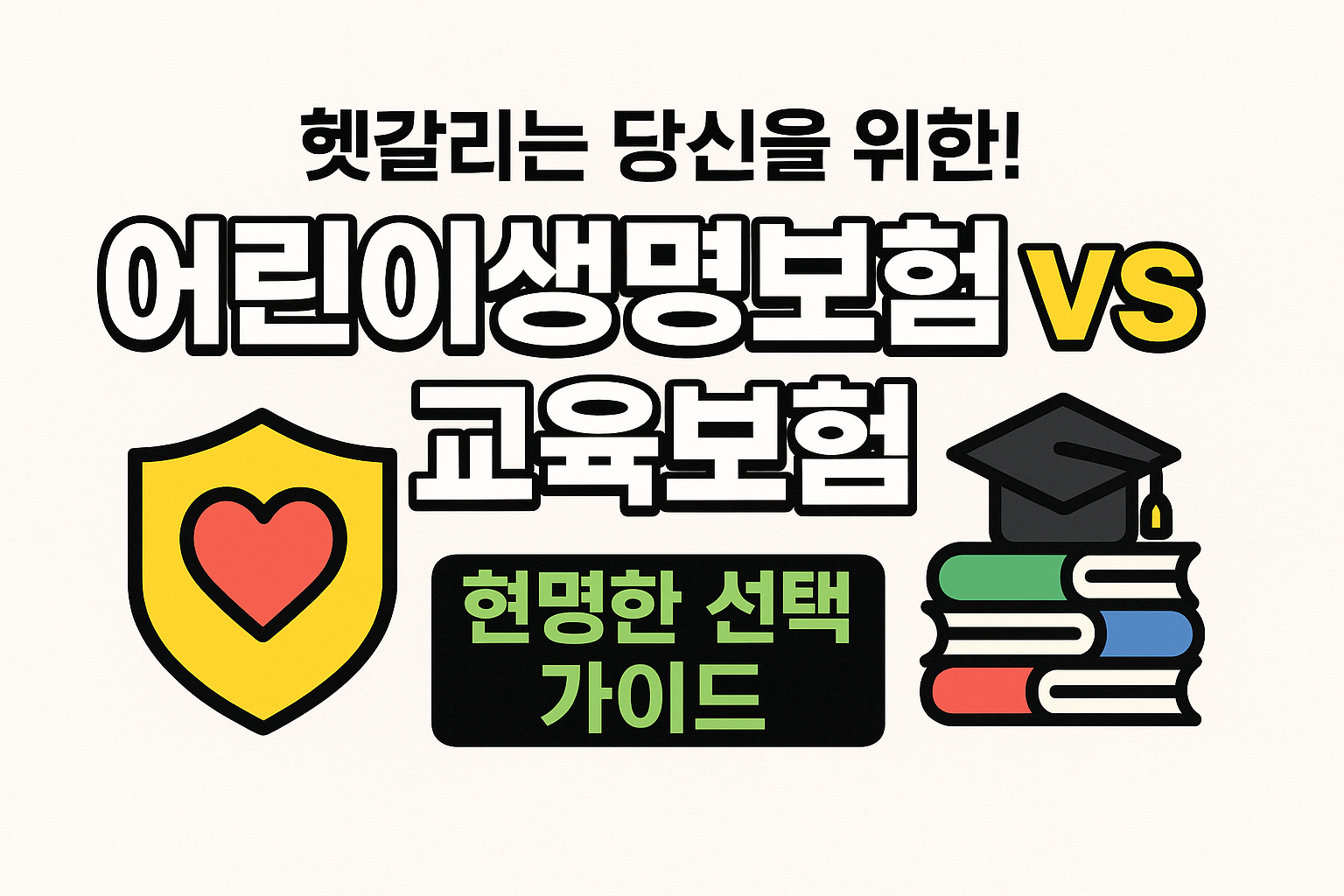 헷갈리는 당신을 위한! 어린이생명보험 vs 교육보험, 현명한 선택 가이드