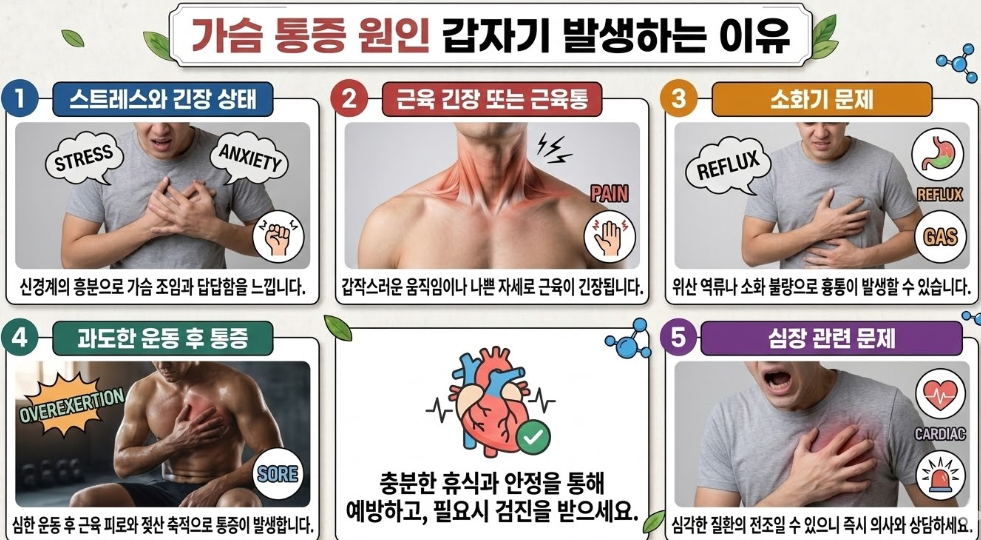 가슴 통증-사진