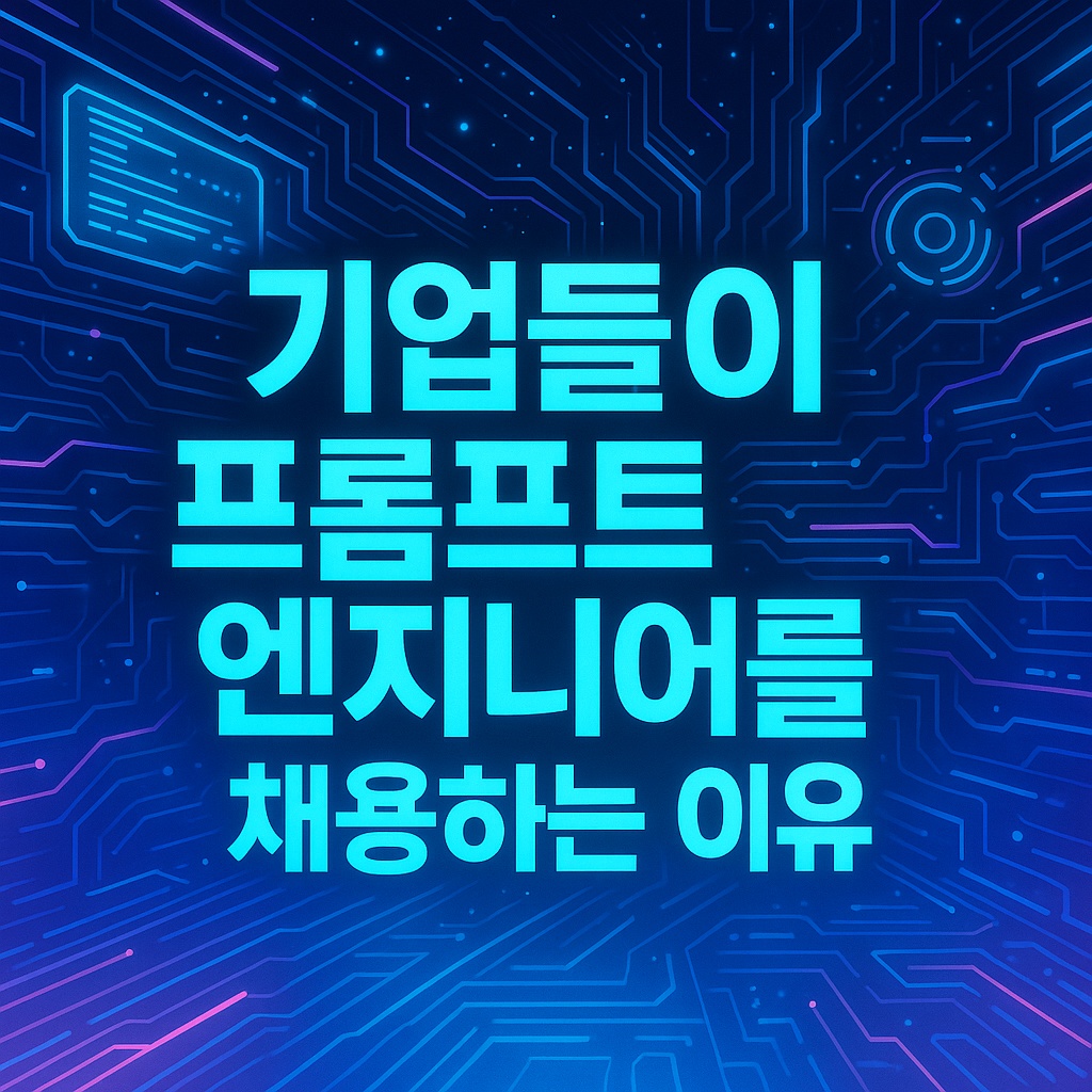기업들이 프롬프트 엔지니어를 채용하는 이유