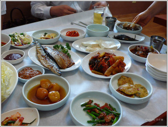 숯불보리굴비정식