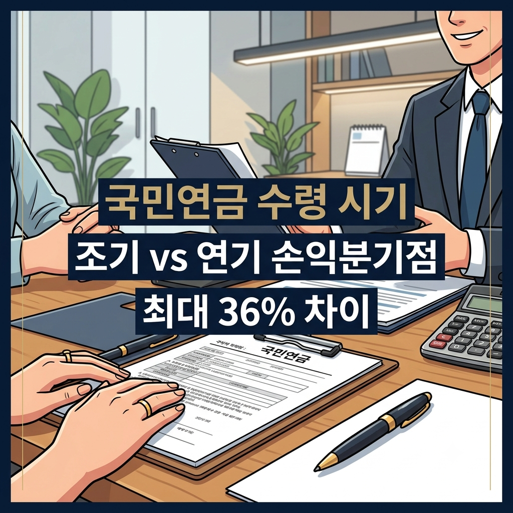 국민연금 조기 수령 및 연기 수령 손익분기점 비교