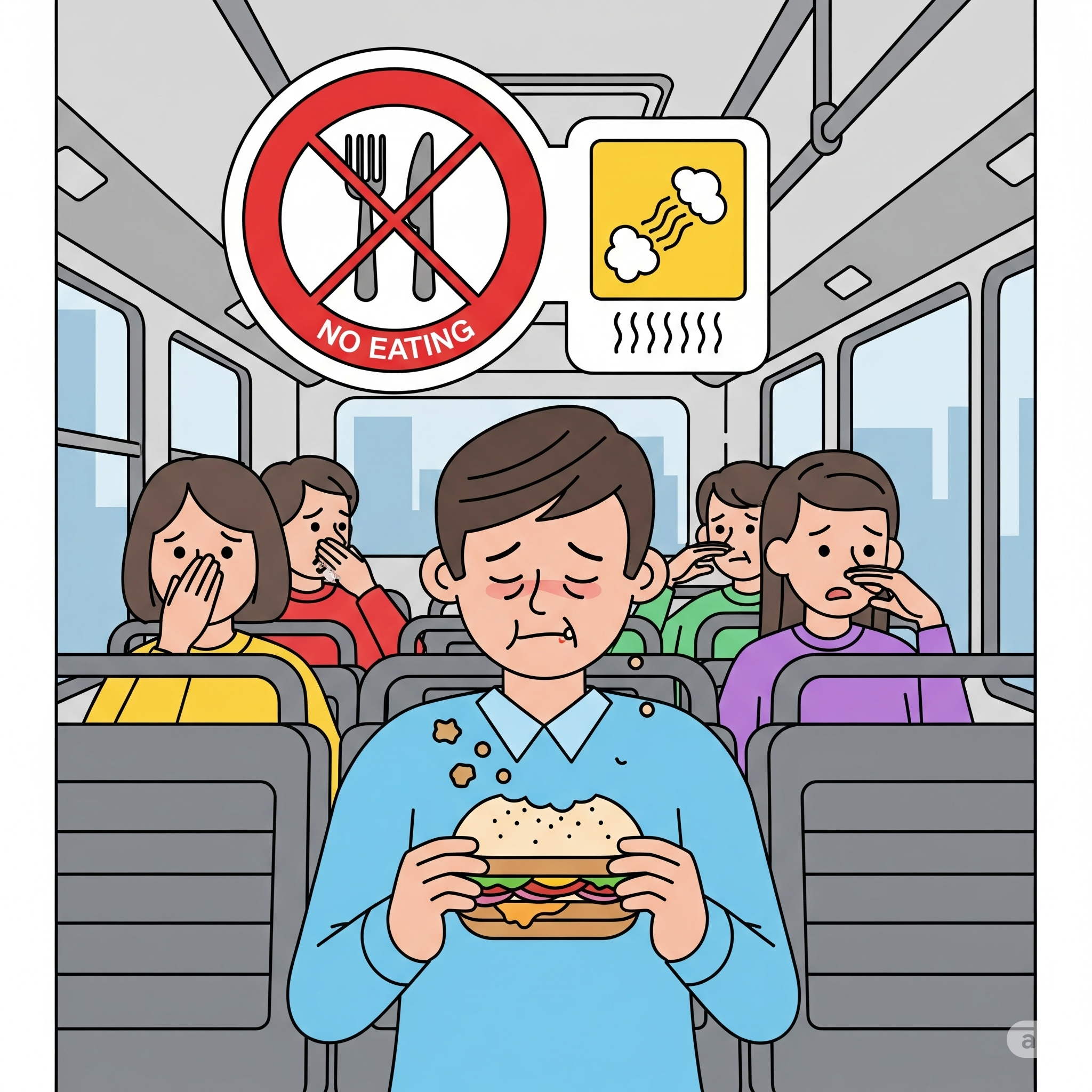 버스음식물반입괜찮을까, 냄새와매너지켜야할탑승예절 총정리!