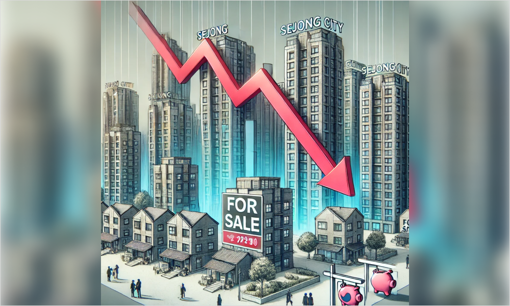 세종시 부동산 가격 폭락 이미지
