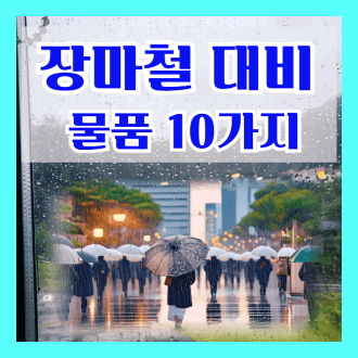 장마철 대비 물품과 건강한 여름 위한 생활 실천법