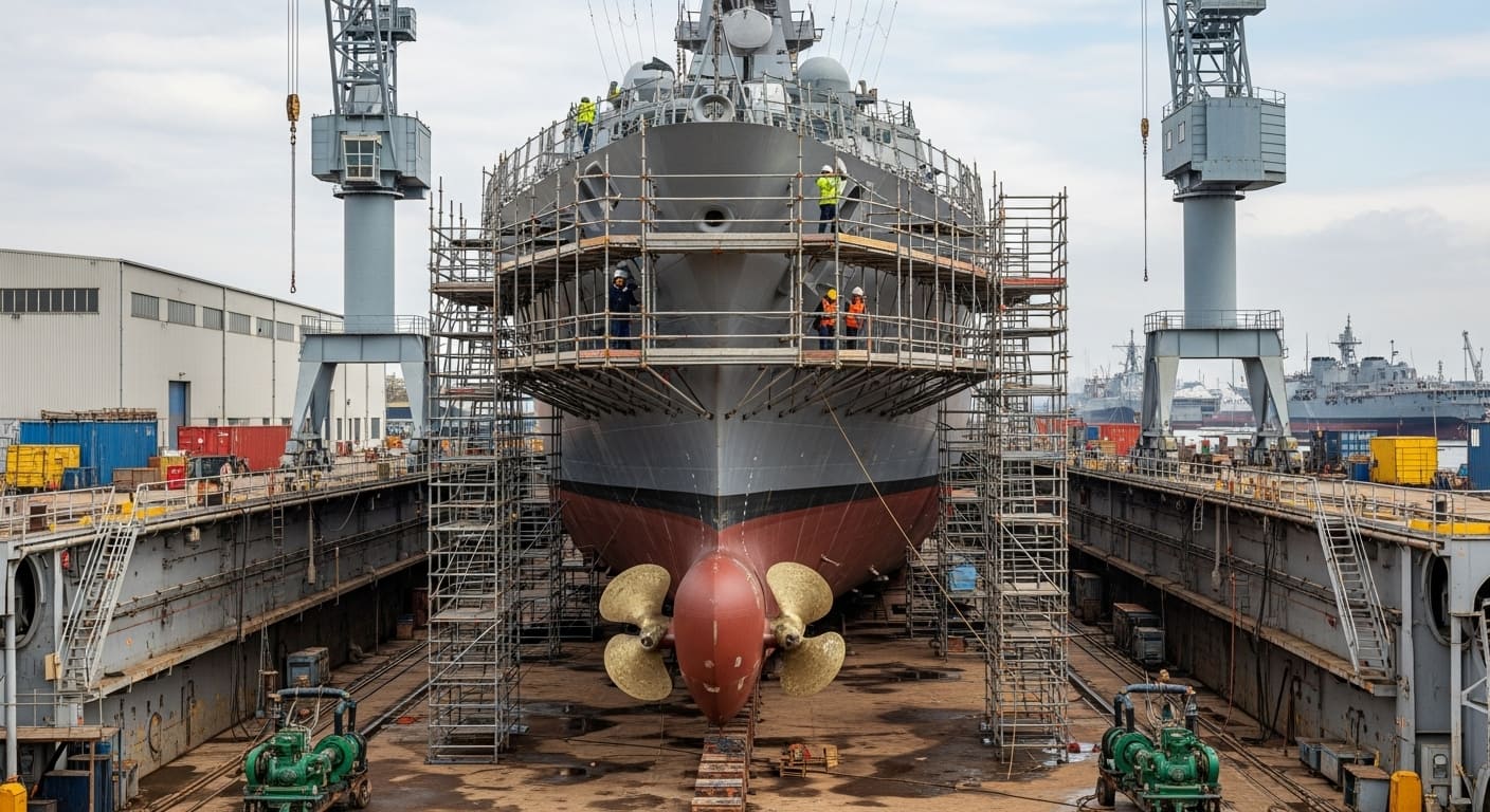 마스가 프로젝트로 건설 중인 미국 조선소 모습