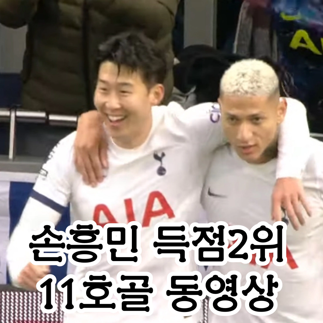 손흥민 11호골 동영상(12월24일)(출처-토트넘 공식채널)
