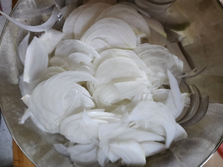 데친 양파