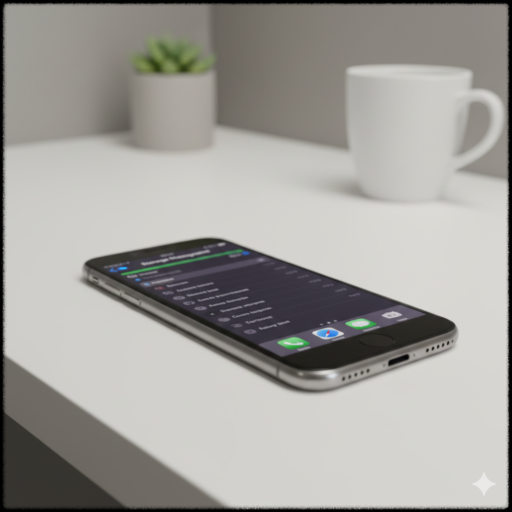 아이폰 저장 공간 관리 화면 모습