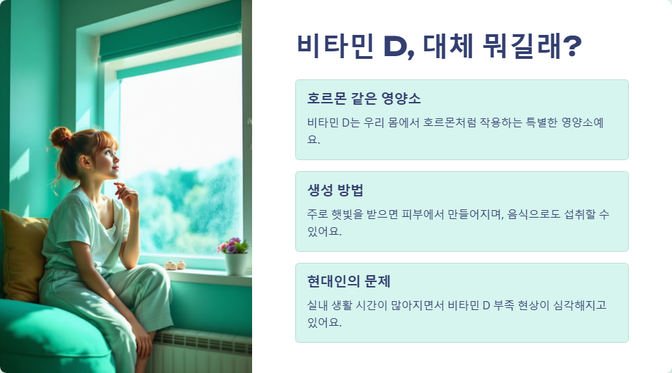 비타민 D의 효능과 부족할 때 나타나는 증상