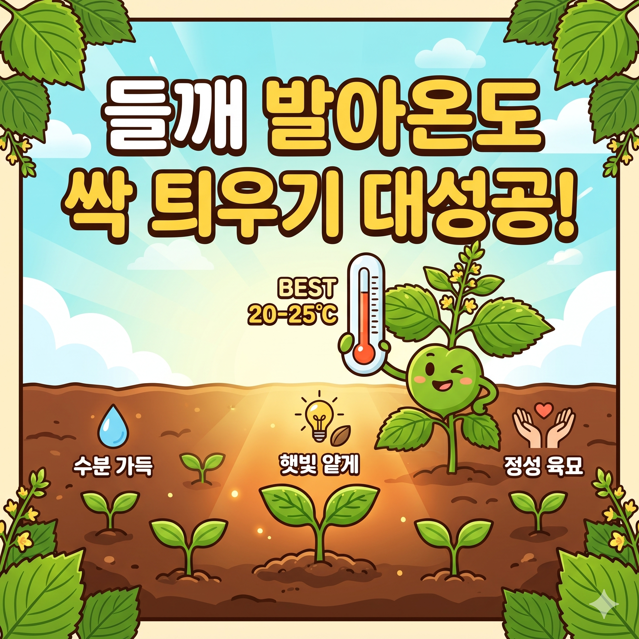 들깨 파종 시기 결정하는 핵심, 발아온도와 성공적인 육묘 방법