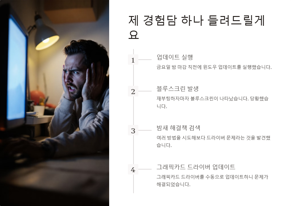 윈도우11 업데이트 후 블루스크린 해결법