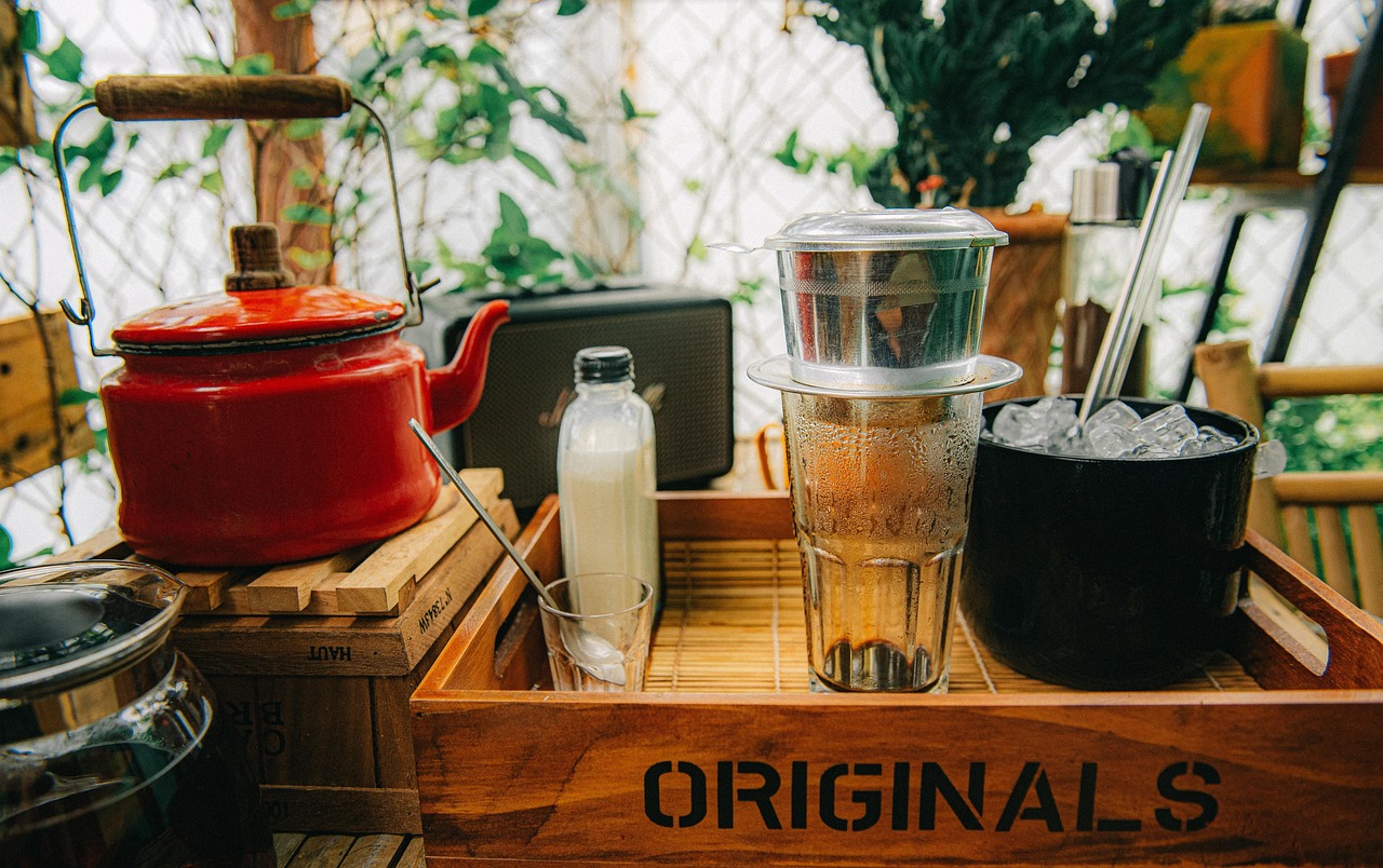 캠핑 텐트, 숲, 음식