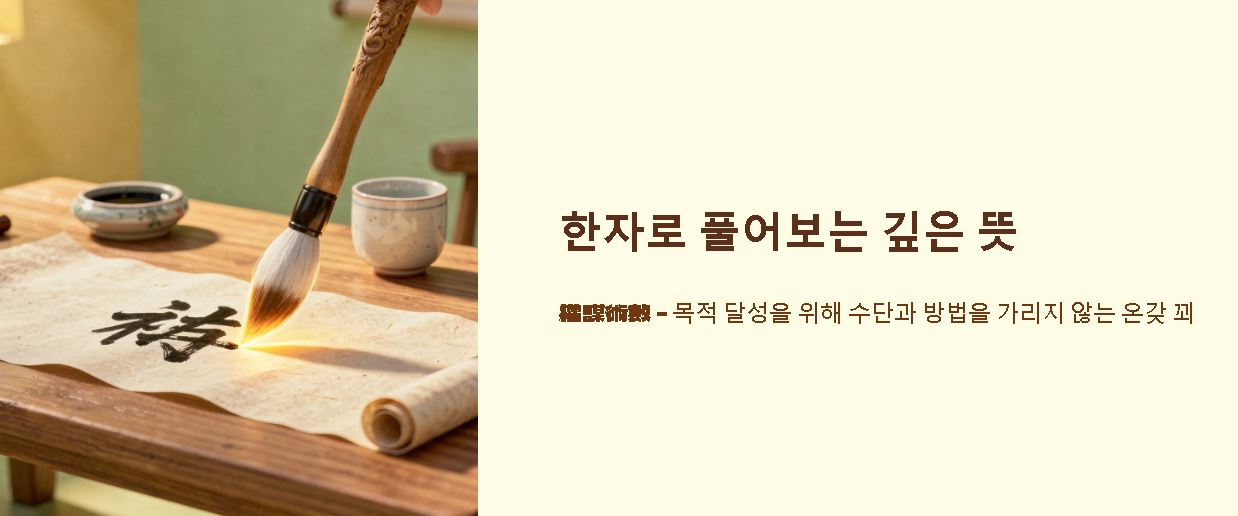 권모술수 뜻