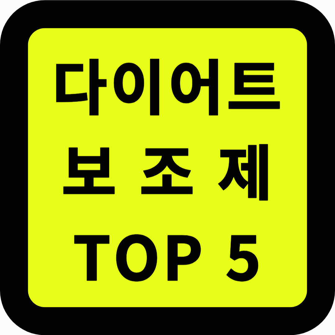 다이어트 보조제 탑5