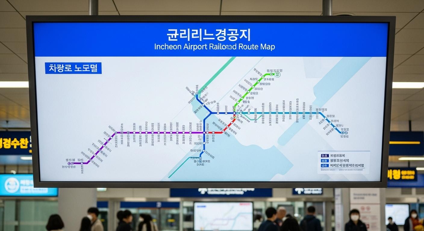 인천공항철도 노선도