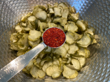 오이지 담그는 방법 후속으로 오이지무침 양념 설명