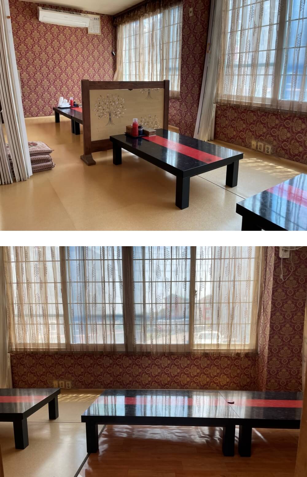 제주-선명횟집-실내-좌식-자리-모습