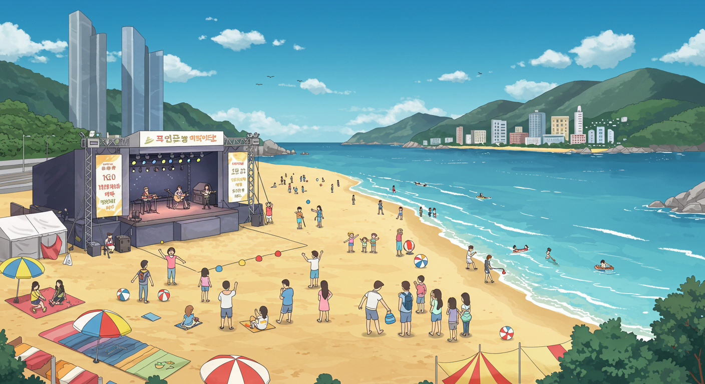 부산 여름 대표 바다축제 전경