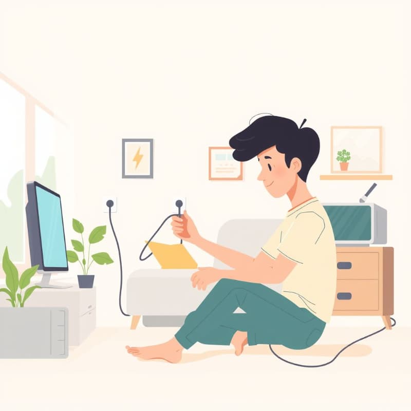 전자제품 플러그 뽑기 & 절전 모드 활용