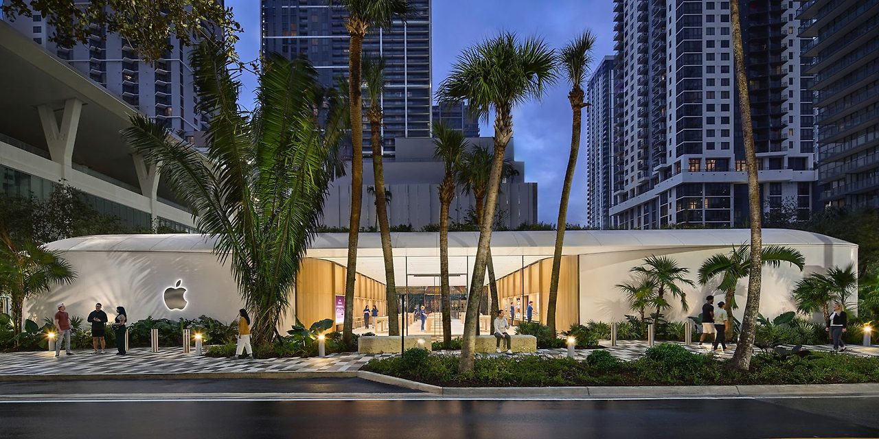 Apple Miami Worldcenter store - Biophilic design