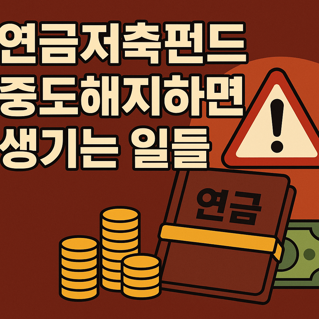 연금저축펀드 중도해지