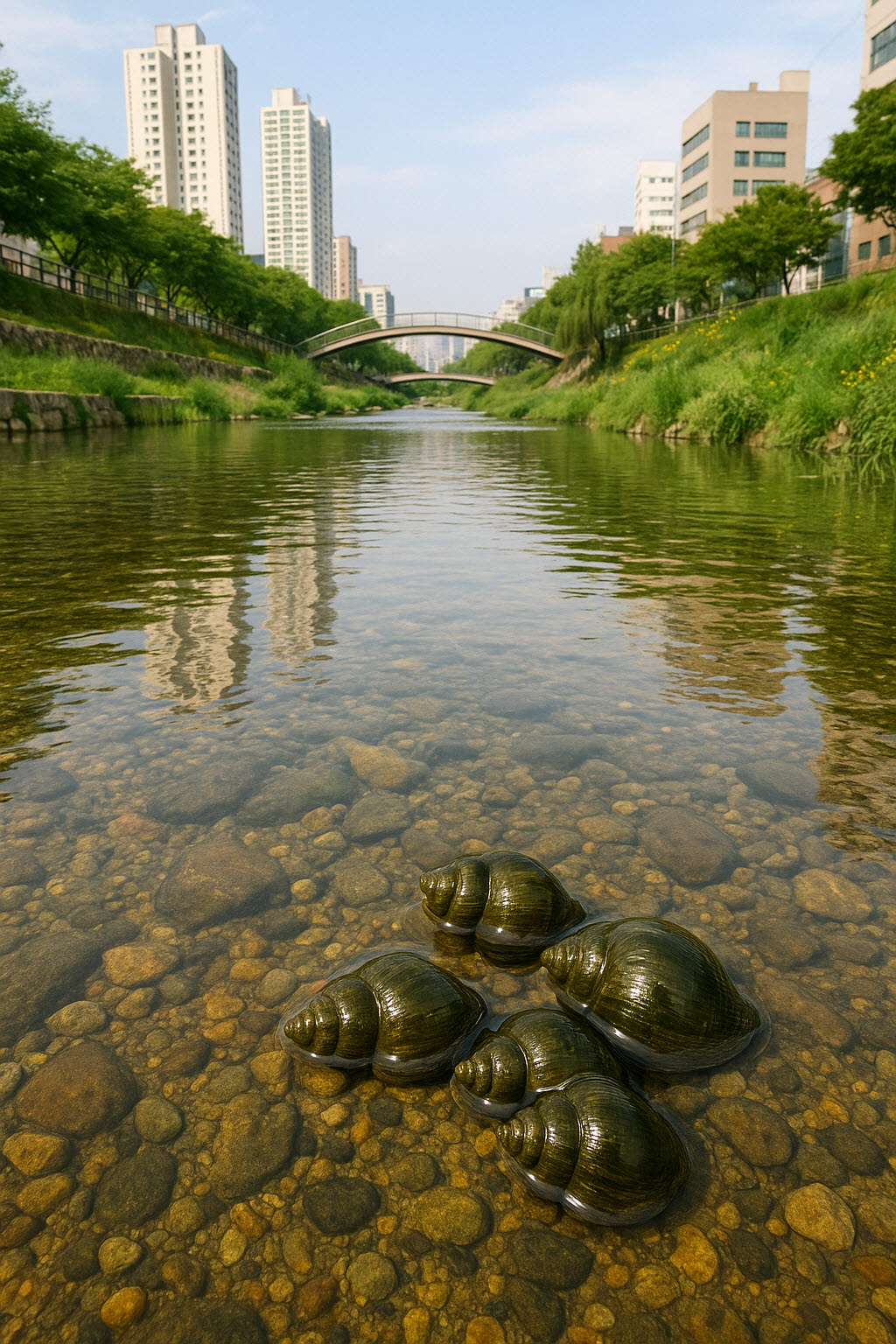 성내천의 다슬기