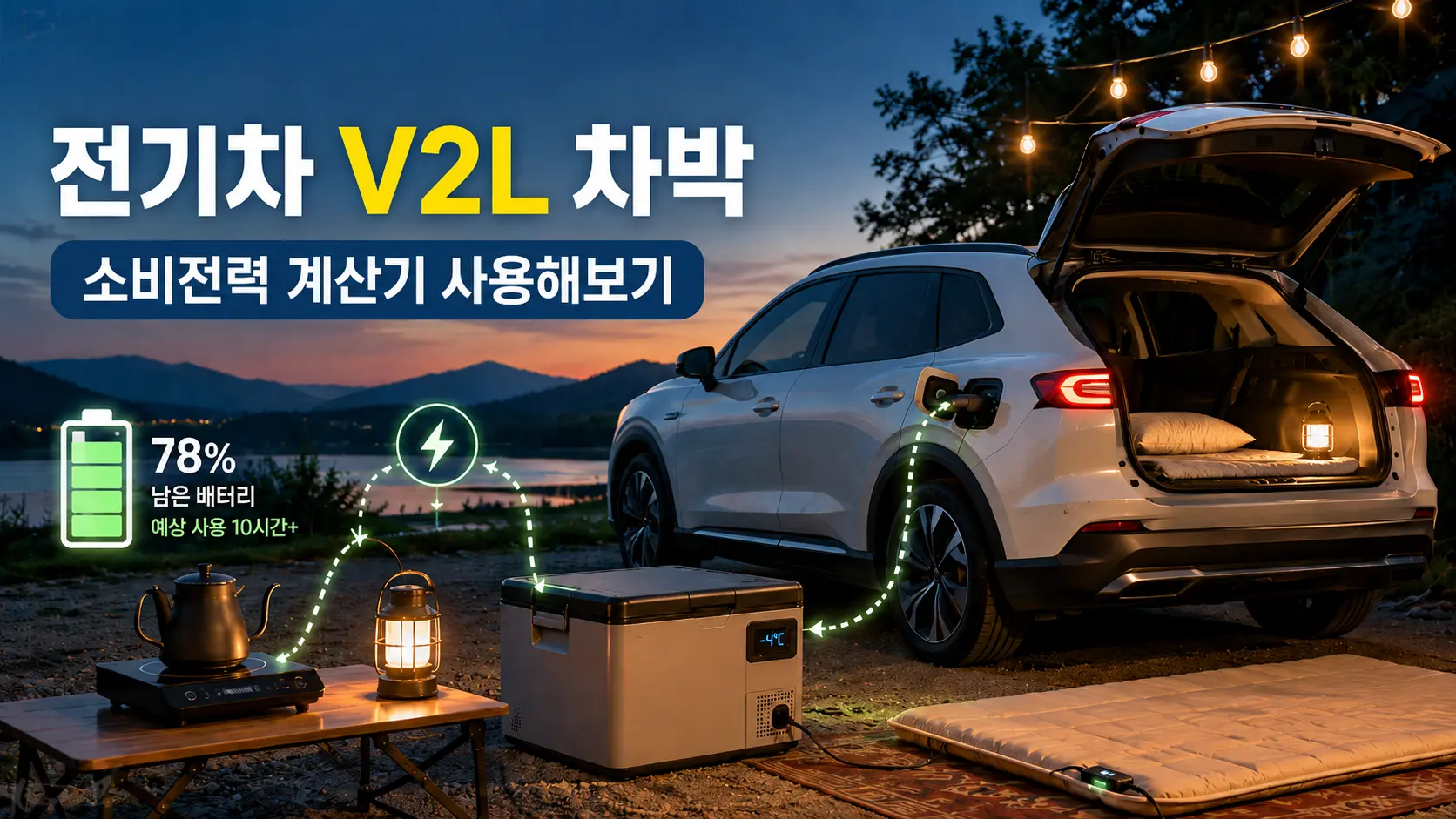 전기차 V2L 차박 가전 소비전력 계산기 가이드 썸네일