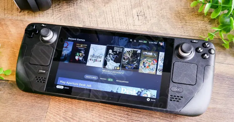 책상 위의 스팀 덱