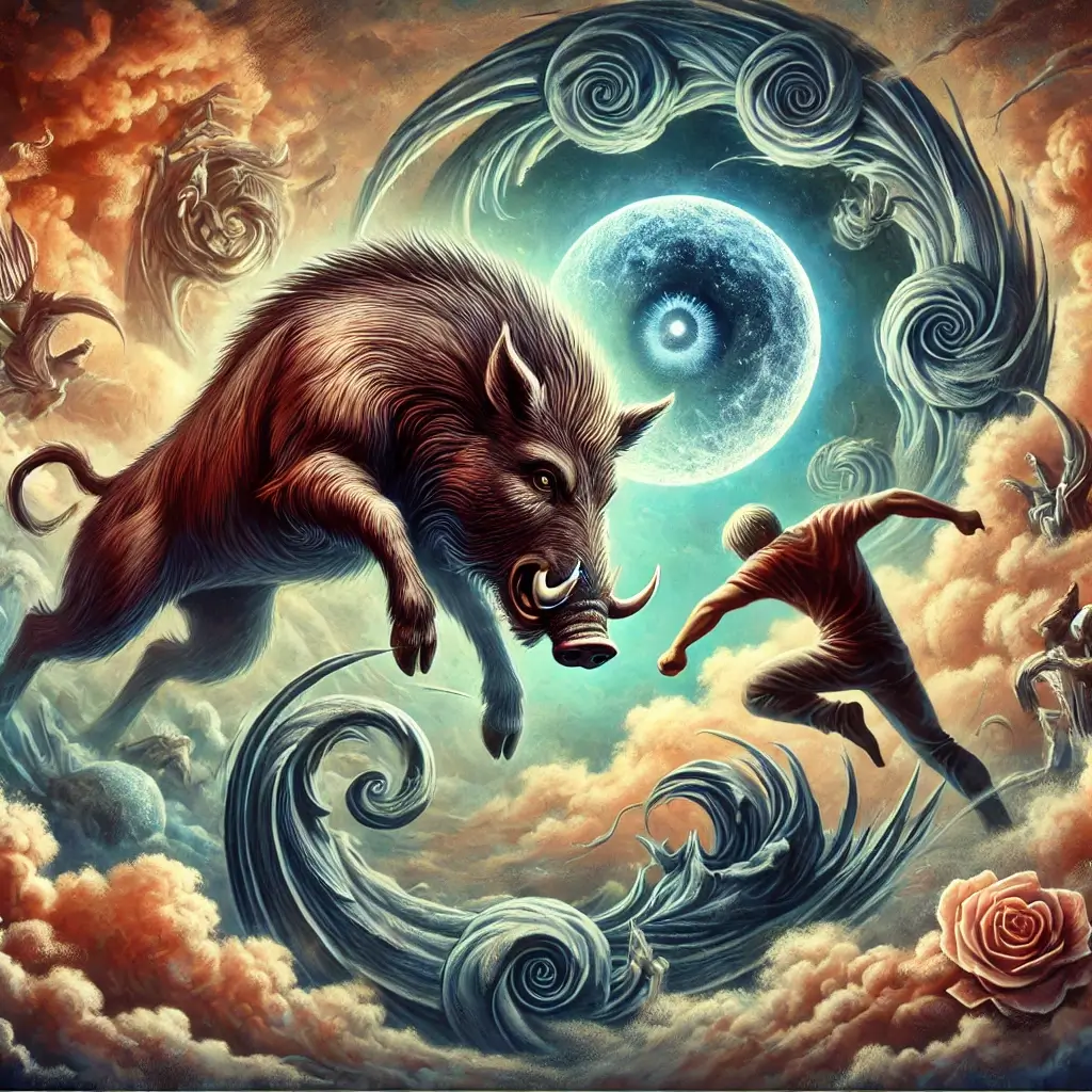 돼지 꿈과 멧돼지 꿈 해몽