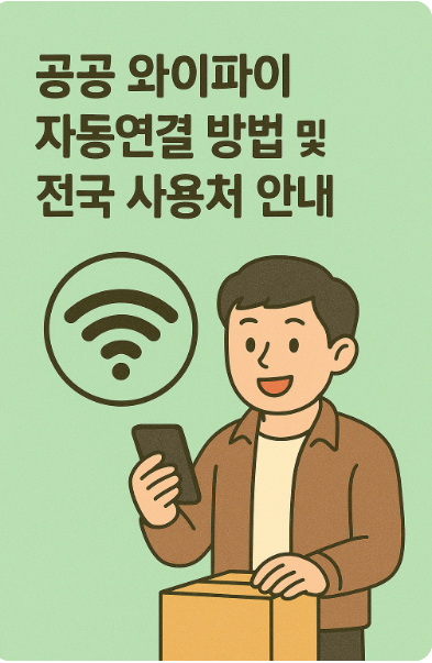 공공와이파이 자동연결 방법