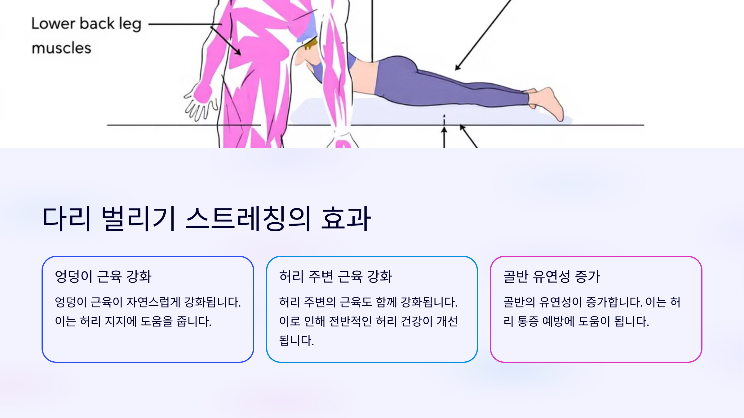 다리 벌리기 스트레칭의 효과