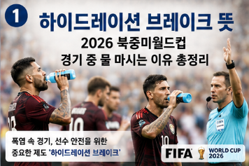 하이드레이션 브레이크 뜻 2026 북중미월드컵 경기 중 물 마시는 이유 총정리1