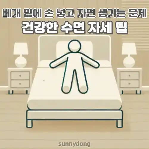 베개 밑에 손 넣고 자면 생기는 문제와 건강한 수면 자세 팁 썸네일