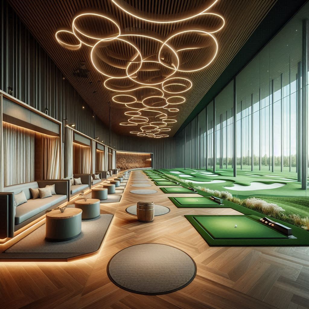 실내골프연습장 배경