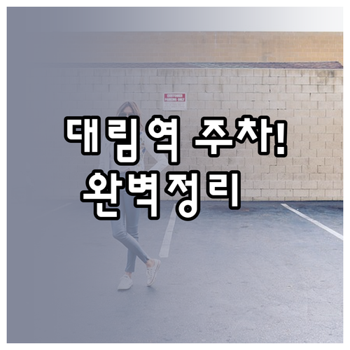 대림역 노상 공영주차장 및 건물식 주..