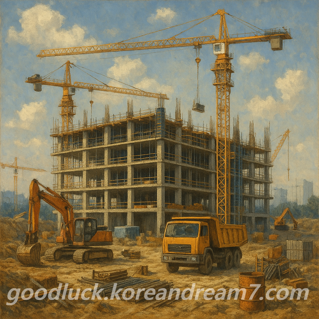 베이스플레이트 타설