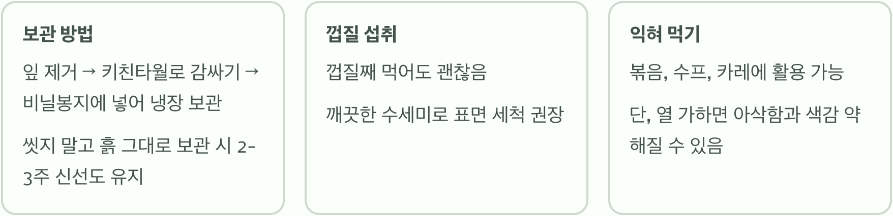수박무 먹는 법, 샐러드부터 피클까지 A to Z