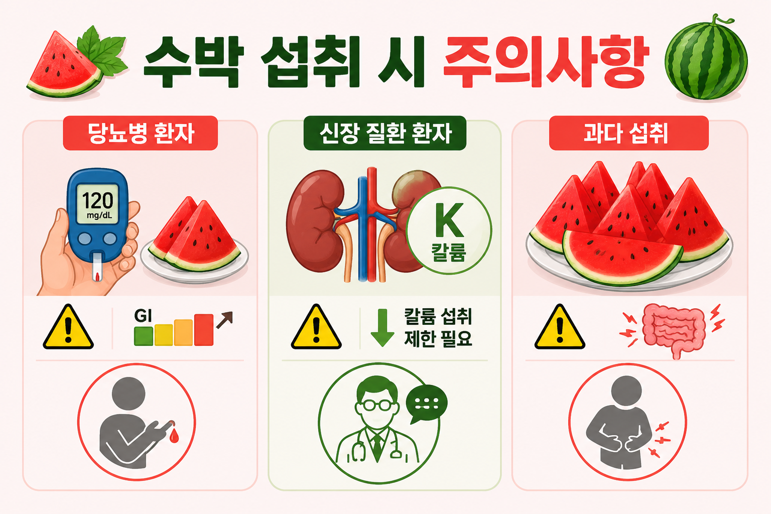 수박 섭취 시 주의사항