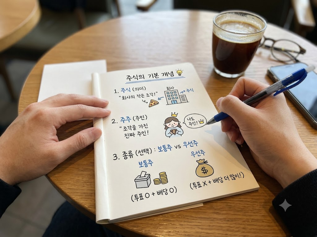 주식의 기본개념 (의미, 주주, 종류)